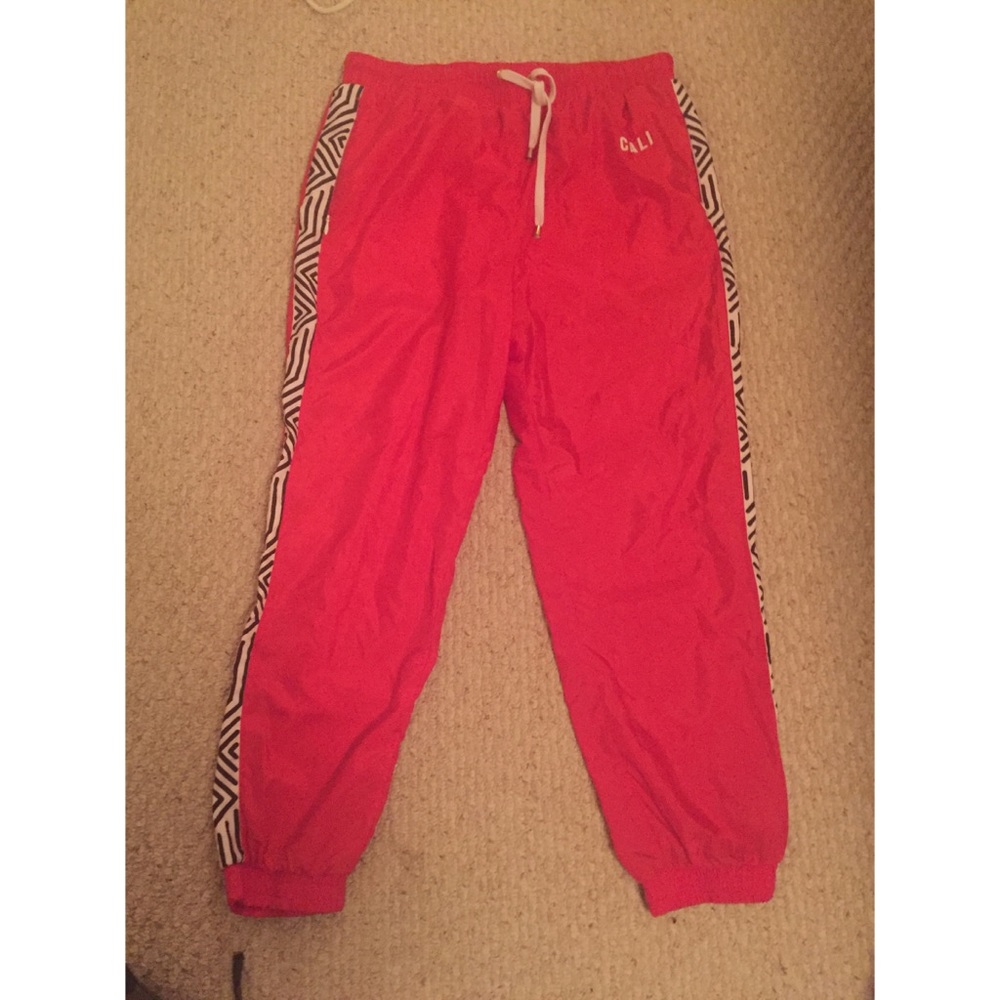 Red joggers forever21.like new.L
